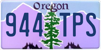 OR license plate 944TPS