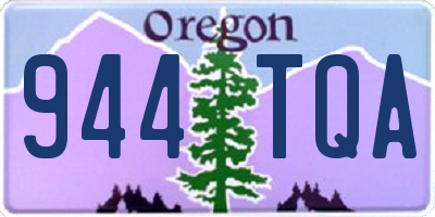 OR license plate 944TQA