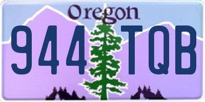 OR license plate 944TQB