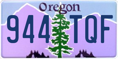 OR license plate 944TQF