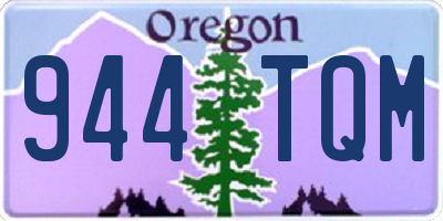 OR license plate 944TQM