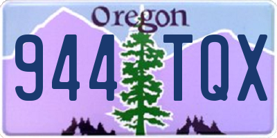 OR license plate 944TQX