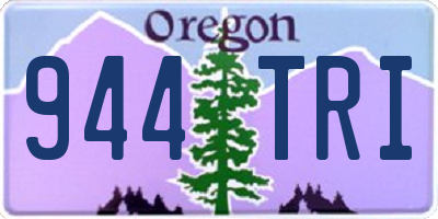 OR license plate 944TRI