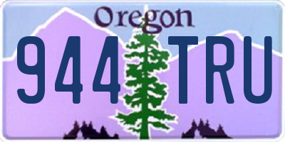 OR license plate 944TRU