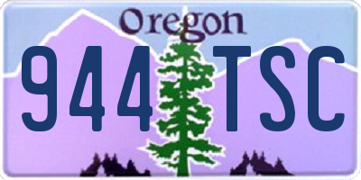 OR license plate 944TSC