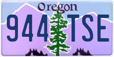 OR license plate 944TSE