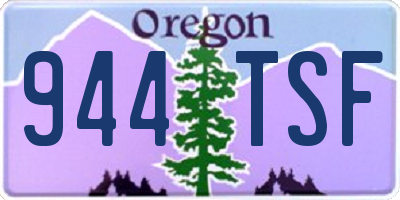 OR license plate 944TSF