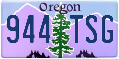 OR license plate 944TSG