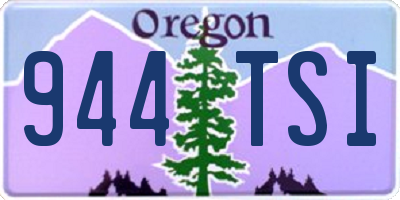 OR license plate 944TSI