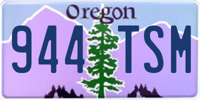 OR license plate 944TSM