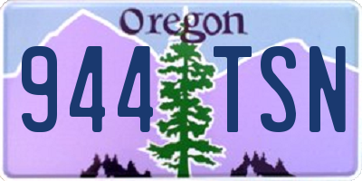 OR license plate 944TSN
