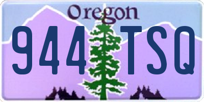 OR license plate 944TSQ