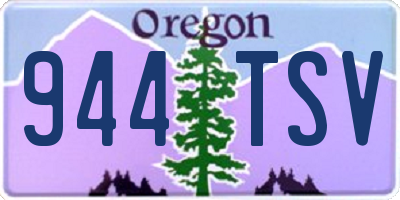 OR license plate 944TSV