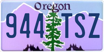 OR license plate 944TSZ