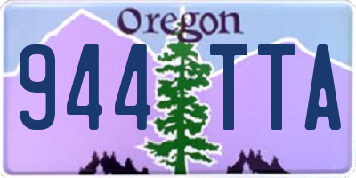 OR license plate 944TTA