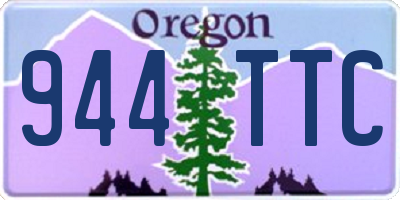 OR license plate 944TTC