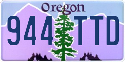 OR license plate 944TTD