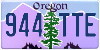 OR license plate 944TTE