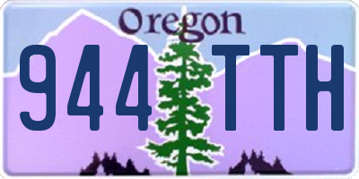 OR license plate 944TTH