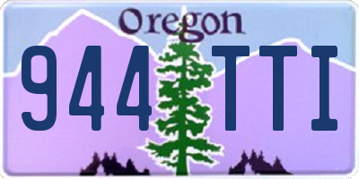 OR license plate 944TTI