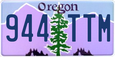 OR license plate 944TTM