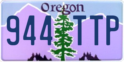 OR license plate 944TTP