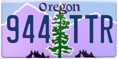 OR license plate 944TTR