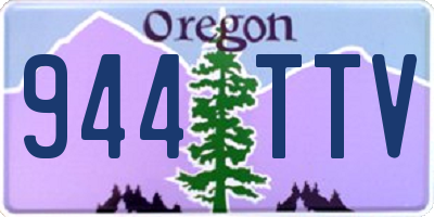 OR license plate 944TTV