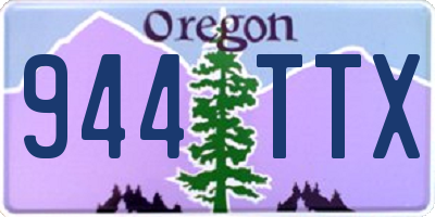 OR license plate 944TTX