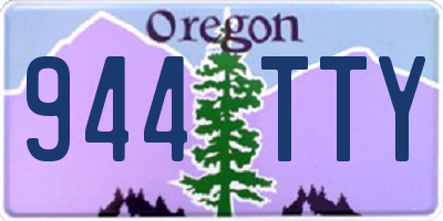 OR license plate 944TTY