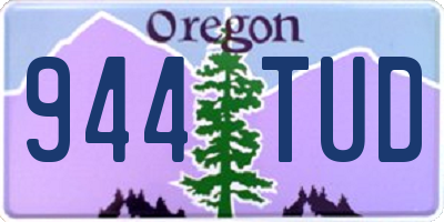 OR license plate 944TUD