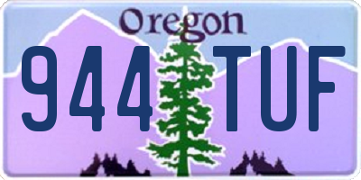 OR license plate 944TUF