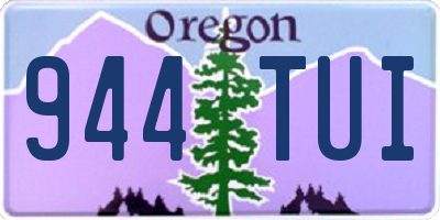 OR license plate 944TUI