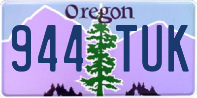 OR license plate 944TUK