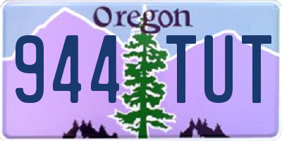 OR license plate 944TUT