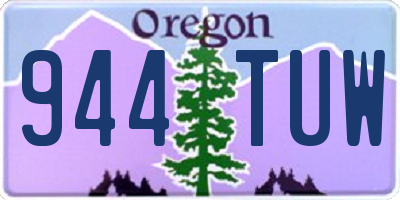 OR license plate 944TUW