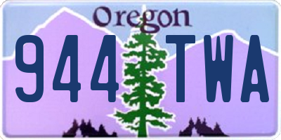 OR license plate 944TWA