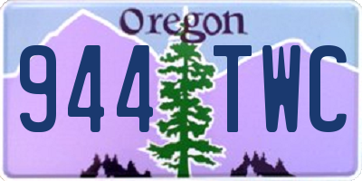 OR license plate 944TWC