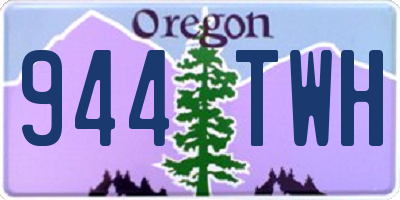 OR license plate 944TWH