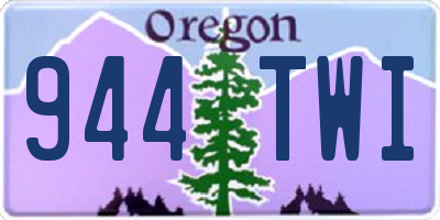 OR license plate 944TWI
