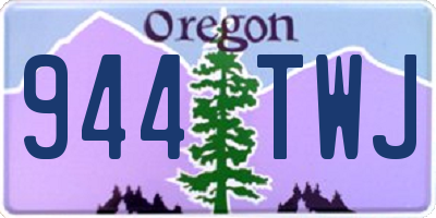 OR license plate 944TWJ