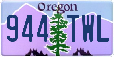 OR license plate 944TWL