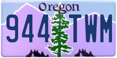 OR license plate 944TWM