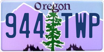 OR license plate 944TWP