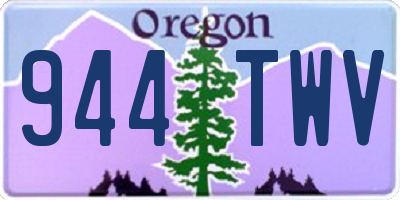 OR license plate 944TWV
