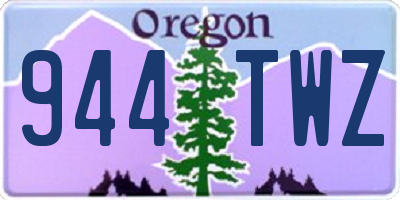 OR license plate 944TWZ