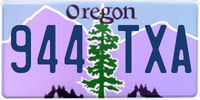 OR license plate 944TXA