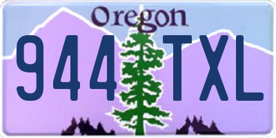 OR license plate 944TXL