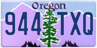 OR license plate 944TXQ