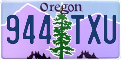 OR license plate 944TXU